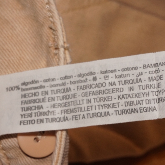 Zara High Rise Straight Cargo Cream pants - Picture 5 of 5